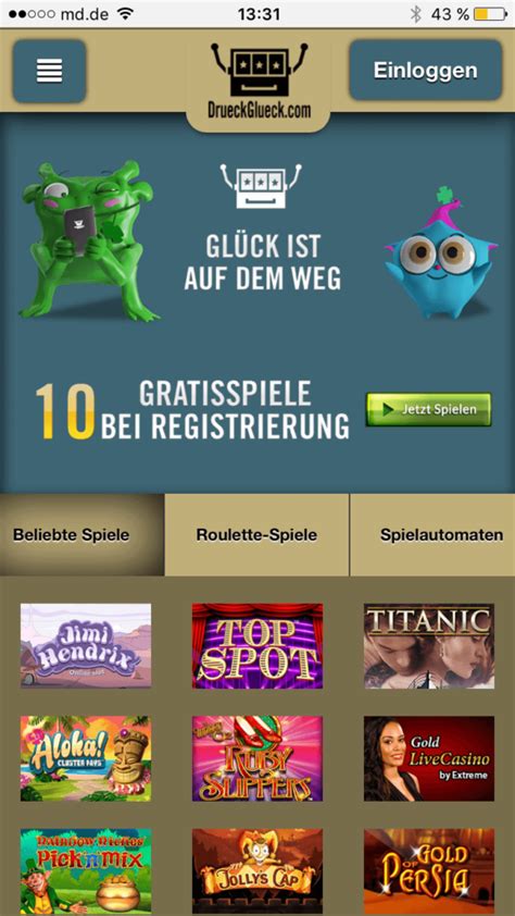  druckgluck casino app/service/aufbau